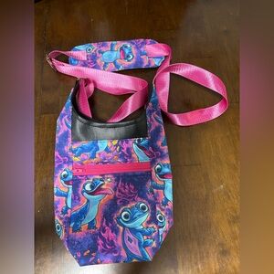 Colorful Lizard Print Crossbody Bag